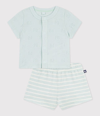 BABY BOY'S SHORT ORGANIC COTTON TOP AND SHORTS 2-PC SET