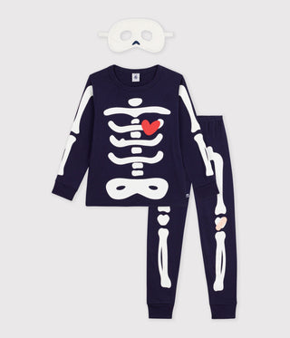 BOY'S ORGANIC COTTON PYJAMAS (SKELETON & MASK)
