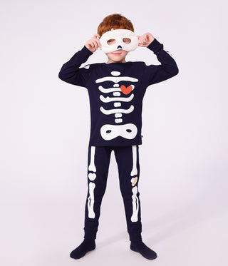 BOY'S ORGANIC COTTON PYJAMAS (SKELETON & MASK)