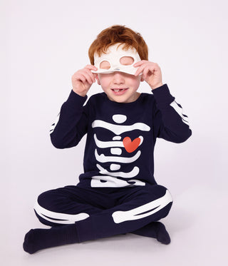 BOY'S ORGANIC COTTON PYJAMAS (SKELETON & MASK)