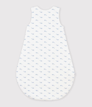 BABY UNISEX 3 TOG WHALE-PRINT ORGANIC COTTON CORDUROY SLEEPING BAG