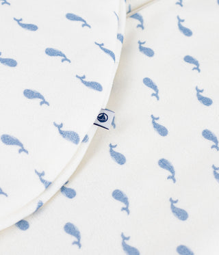 BABY UNISEX 3 TOG WHALE-PRINT ORGANIC COTTON CORDUROY SLEEPING BAG