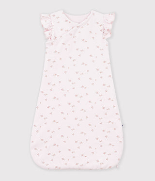BABY GIRL'S 3 TOG FLOWER PRINT ORGANIC COTTON CORDUROY SLEEPING BAG