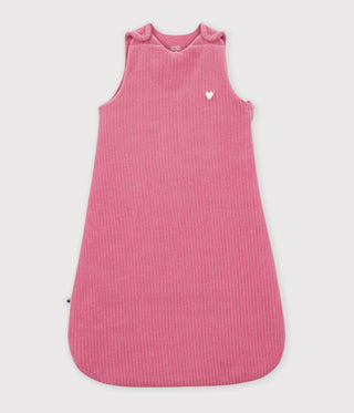 BABY GIRL'S 3 TOG ORGANIC VELOUR SLEEPING BAG
