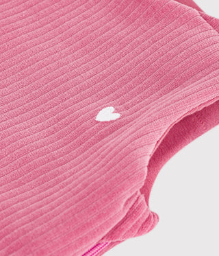 BABY GIRL'S 3 TOG ORGANIC VELOUR SLEEPING BAG