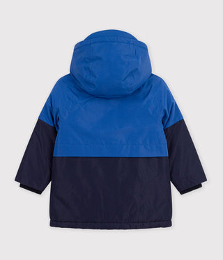 BOY'S MID-LENGTH COLOURBLOCK PARKA