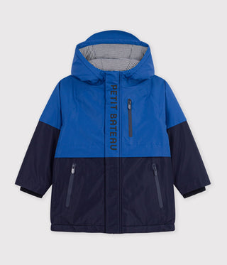 BOY'S MID-LENGTH COLOURBLOCK PARKA