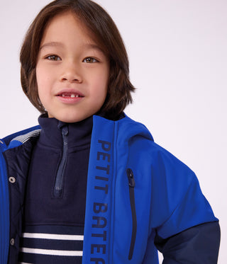 BOY'S MID-LENGTH COLOURBLOCK PARKA