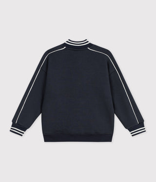 BOY'S VARSITY-STYLE JACKET IN COTTON