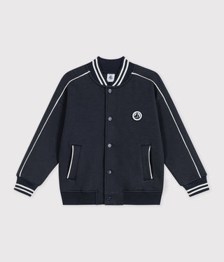 BOY'S VARSITY-STYLE JACKET IN COTTON