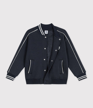 BOY'S VARSITY-STYLE JACKET IN COTTON