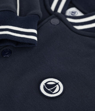 BOY'S VARSITY-STYLE JACKET IN COTTON