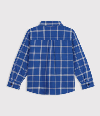 BOY'S CHECKED ORGANIC COTTON SHIRT