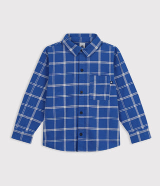 BOY'S CHECKED ORGANIC COTTON SHIRT