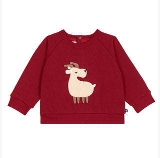 BABY BOY'S ANIMAL DESIGN COTTON SWEATSHIRT