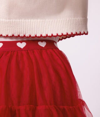 GIRL'S LONG SKIRT IN TULLE