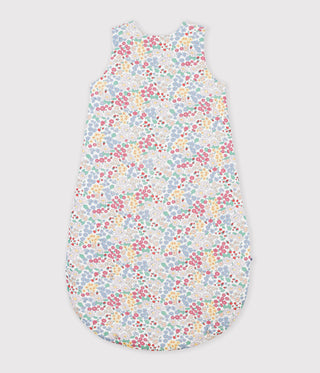 BABY GIRL'S  2 TOG FLOWER-PRINT COTTON SLEEPING BAG
