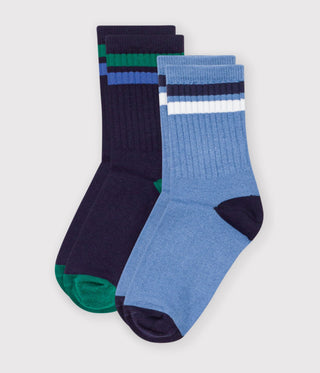 BOY'S COTTON SOCKS - 2-PACK