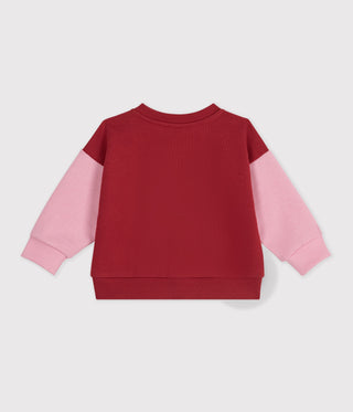 BABY GIRL'S TWO-TONE COTTON TEDDY
