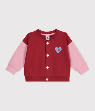 BABY GIRL'S TWO-TONE COTTON TEDDY