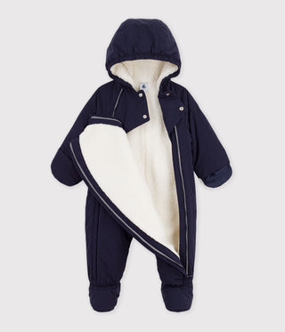 BABY POLYESTER SNOWSUIT WITH A SHERPA LINING