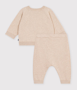 BABY UNISEX ORGANIC COTTON PATTERNED KNITTED SET