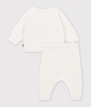 BABY UNISEX ORGANIC COTTON PATTERNED KNITTED SET