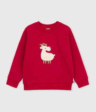 BOY'S ANIMAL DESIGN COTTON SWEATSHIRT