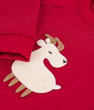 BOY'S ANIMAL DESIGN COTTON SWEATSHIRT