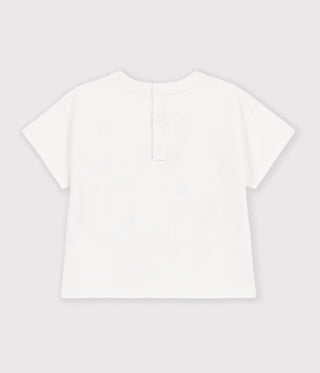 BABY BOY'S SHORT-SLEEVED PATTERNED ORGANIC COTTON T-SHIRT