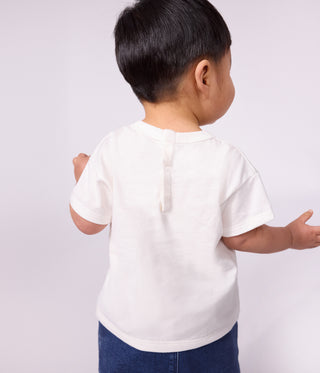 BABY BOY'S SHORT-SLEEVED PATTERNED ORGANIC COTTON T-SHIRT