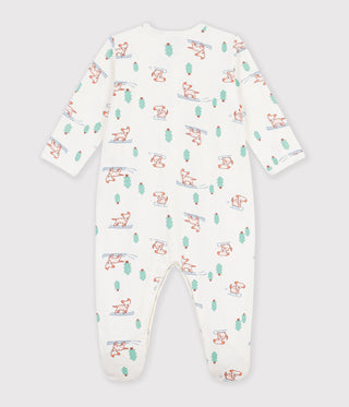 BABY UNISEX DOG PRINT FLEECE PYJAMAS