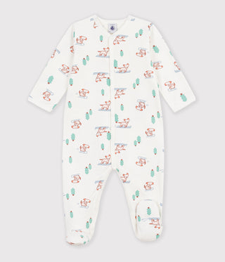 BABY UNISEX DOG PRINT FLEECE PYJAMAS