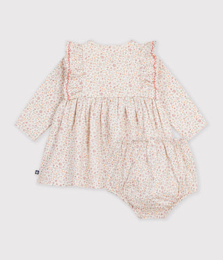 BABY GIRL'S FLORAL PRINT ORGANIC COTTON DRESS