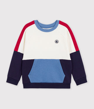 BOY'S COLOURBLOCK ORGANIC COTTON SWEATSHIRT