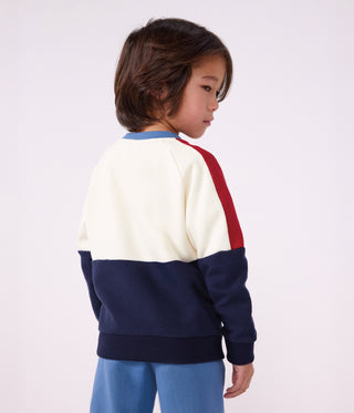 BOY'S COLOURBLOCK ORGANIC COTTON SWEATSHIRT