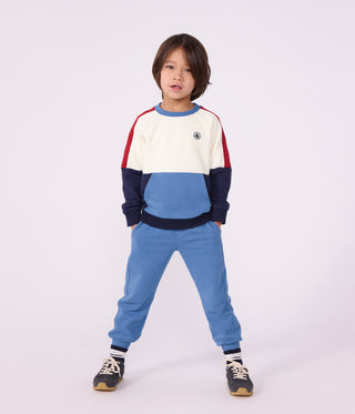 BOY'S COLOURBLOCK ORGANIC COTTON SWEATSHIRT