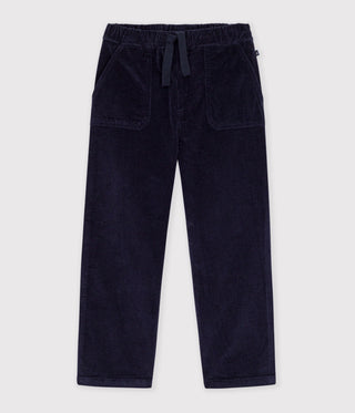 BOY'S STRAIGHT ORGANIC COTTON CORDUROY TROUSERS