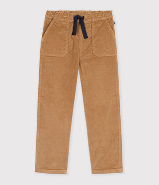 BOY'S STRAIGHT ORGANIC COTTON CORDUROY TROUSERS
