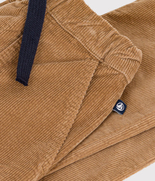 BOY'S STRAIGHT ORGANIC COTTON CORDUROY TROUSERS