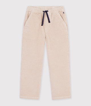 BOY'S STRAIGHT ORGANIC COTTON CORDUROY TROUSERS