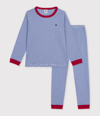 BOY'S STRIPY ORGANIC COTTON PYJAMAS