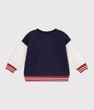 BABY BOY'S TWO-TONE COTTON BABY TEDDY