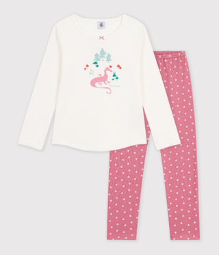 GIRL'S DRAGON DESIGN ORGANIC COTTON PYJAMAS