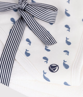 BABY UNISEX SQUARE ORGANIC COTTON BATH WRAP