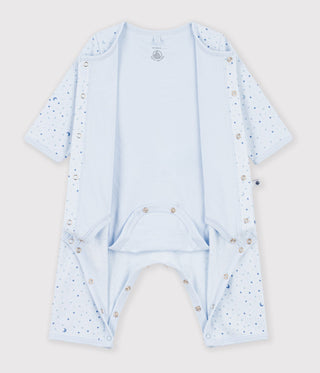 BABY UNISEX FOOTLESS ORGANIC COTTON BODYJAMAS PRINTED WITH STARS
