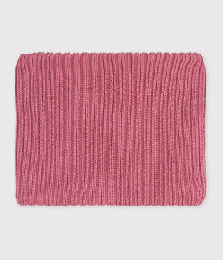 GIRL'S ORGANIC FLEECE-LINED KNITTED SNOOD