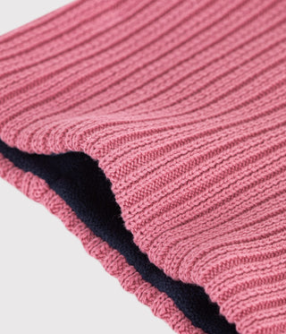 GIRL'S ORGANIC FLEECE-LINED KNITTED SNOOD