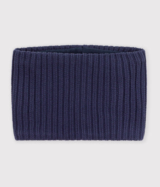 BOY'S ORGANIC FLEECE-LINED KNITTED SNOOD