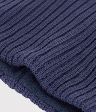 BOY'S ORGANIC FLEECE-LINED KNITTED SNOOD